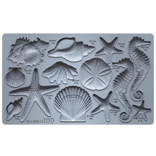 Sea Shells 6x10 IOD Mould